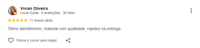 Avalia��o do Cliente 5